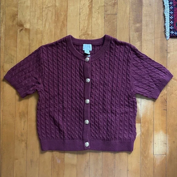 H&M Cable Knit Cardigan L - Picture 3 of 6